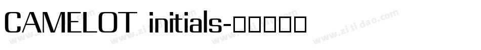CAMELOT initials字体转换